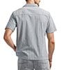 Buffalo David Bitton Salaman Camp Collar Button Front Stripe Top, Color:Whale - Image 2