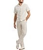 Buffalo David Bitton Salaman Camp Collar Button Front Stripe Top, Color:Green Olive - Image 3
