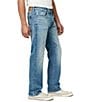 Color:Mid Blue Sanded - Image 3 - Sanded Mid-Blue Relaxed Straight Driven Jeans