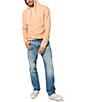 Color:Mid Blue Sanded - Image 5 - Sanded Mid-Blue Relaxed Straight Driven Jeans