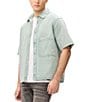 Buffalo David Bitton Short Sleeve Shiro Vertical Stripe Pattern Shirt - Image 3