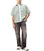 Buffalo David Bitton Short Sleeve Shiro Vertical Stripe Pattern Shirt - Image 4