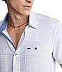 Color:Mirage - Image 4 - Sinyl Short Sleeve Horizontal-Stripe Woven Shirt