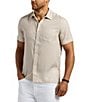 Buffalo David Bitton Sirilo Short Sleeve Printed Shirt, Color:Milk - Image 1