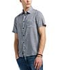 Buffalo David Bitton Sirilo Short Sleeve Printed Shirt, Color:Moonlight Blue - Image 3
