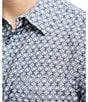 Buffalo David Bitton Sirilo Short Sleeve Printed Shirt, Color:Moonlight Blue - Image 5