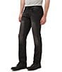 Color:Black - Image 3 - Six Straight Fit Sanded Jeans