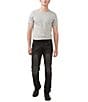 Buffalo David Bitton Six Straight Fit Sanded Jeans, Color:Black - Image 4