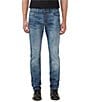 Color:Indigo - Image 1 - Slim Ash Recycled Materials Jeans