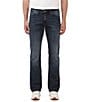 Color:Indigo - Image 1 - Slim Bootcut Sanded Stretch Denim King Jeans