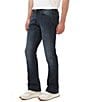 Color:Indigo - Image 3 - Slim Bootcut Sanded Stretch Denim King Jeans