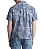 Color:Mirage - Image 2 - Suresh Palm Leaf Printed Short Sleeve Button Front Camp Shirt