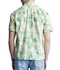 Buffalo David Bitton Suresh Palm Leaf Printed Short Sleeve Button Front Camp Shirt, Color:Whitecap Grey - Image 2