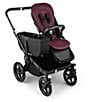 Bugaboo Dual Comfort Seat Liner for Stroller, Color:Dark Cherry - Image 6
