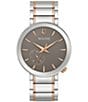 Color:Two Tone - Image 1 - GRAMMY Collection Men's Two Tone Stainless Steel Bracelet Watch
