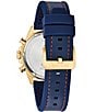 Color:Blue - Image 3 - Men's Chronograph Blue Dial Marine Star Collection Watch