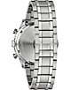 Color:Silver - Image 3 - Men's Classic Diamond Chronograph Stainless Steel Bracelet Watch
