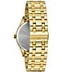 Color:Gold - Image 3 - Men's Classic Diamond Quartz Gold Stainless Steel Bracelet Watch
