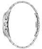 Color:Silver - Image 2 - Men's Curv Dress Chronograph Stainless Steel Bracelet Watch