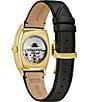 Color:Black - Image 3 - Men's Frank Sinatra Automatic Black Leather Strap Watch