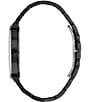 Color:Black - Image 2 - Men's Futuro Analog Modern Black Stainless Steel Bracelet Watch