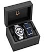 Color:Silver - Image 4 - Men's Lunar Pilot Quartz Chronograph Stainless Steel Bracelet Watch