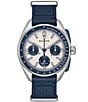 Color:Silver - Image 5 - Men's Lunar Pilot Quartz Chronograph Stainless Steel Bracelet Watch