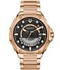 Color:Rose Gold - Image 1 - Men's Precisionist Rose Gold Diamond Dial Stainless Steel Bracelet Watch
