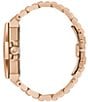 Color:Rose Gold - Image 2 - Men's Precisionist Rose Gold Diamond Dial Stainless Steel Bracelet Watch
