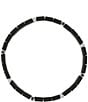 Bulova Men's Sterling Silver & Ceramic Tile Beads Stretch Bracelet - Image 2