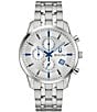 Color:Silver - Image 1 - Men's Sutton Chronograph Silver Stainless Steel Bracelet Watch
