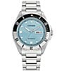 Color:Silver - Image 1 - Men's Wr100 Automatic Stainless Steel Bracelet Watch