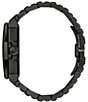 Color:Black - Image 2 - Series X Marc Anthony Men's Diamond Black Stainless Steel Bracelet Watch
