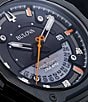 Color:Black - Image 4 - Series X Marc Anthony Men's Diamond Black Stainless Steel Bracelet Watch