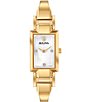 Color:Gold - Image 1 - Women's Classic Quartz Analog Gold Bangle Bracelet Watch