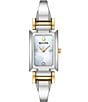 Bulova Women's Classic Quartz Analog Stainless Steel Bangle Bracelet Watch, Color:Two Tone - Image 1