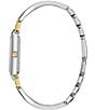 Bulova Women's Classic Quartz Analog Stainless Steel Bangle Bracelet Watch, Color:Two Tone - Image 2