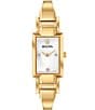 Bulova Women's Classic Quartz Analog Stainless Steel Bangle Bracelet Watch, Color:Gold - Image 1