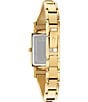 Bulova Women's Classic Quartz Analog Stainless Steel Bangle Bracelet Watch, Color:Gold - Image 3