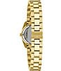Color:Gold - Image 4 - Women's Crystal Collection Gold Tone Stainless Steel Bracelet Watch