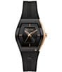 Color:Black - Image 1 - Women's Latin Grammys® Gemini Special Edition Quartz Analog Black Silicone Strap Watch