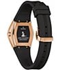 Color:Black - Image 3 - Women's Latin Grammys® Gemini Special Edition Quartz Analog Black Silicone Strap Watch