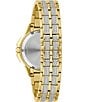 Color:Gold - Image 3 - Women's Octava Crystal Quartz Analog Gold Stainless Steel Bracelet Watch