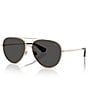 Burberry Unisex BE3172 59mm Pilot Sunglasses - Image 5
