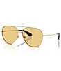 Burberry BE3172 59mm Pilot Sunglasses - Image 5
