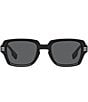 Color:Black - Image 2 - Men's BE4349 Eldon 51mm Rectangle Sunglasses