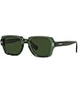 Color:Green - Image 1 - Men's BE4349 Eldon 51mm Rectangle Sunglasses