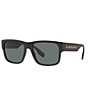 Color:Black - Image 1 - Men's BE4358 Knight 57mm Polarized Square Sunglasses