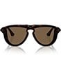 Color:Dark Havana - Image 2 - Men's BE4427 36mm Dark Havana Aviator Sunglasses