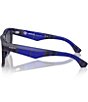 Color:Blue/Dark Grey - Image 3 - Men's BE4431U 56mm Square Sunglasses